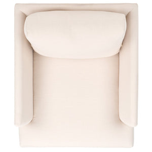 Safavieh Hampshire Accent Chair - Timeless Comfort With Classic-Contemporary Design For Any Living Space Bone Linen / White Washed ACH4514B