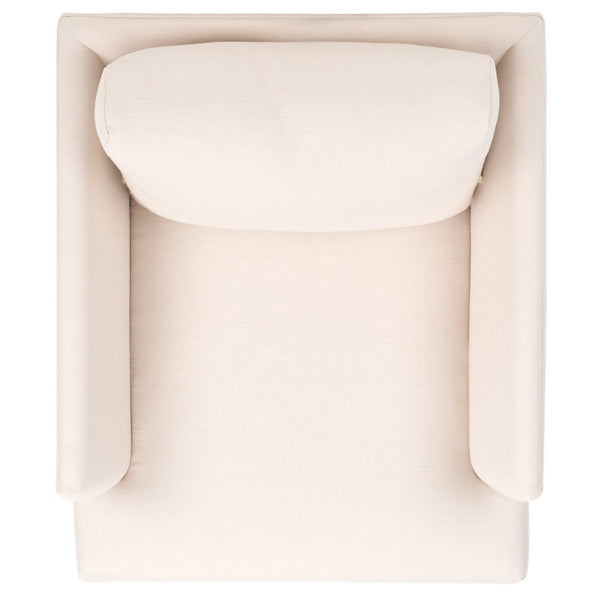 Safavieh Hampshire Accent Chair - Timeless Comfort With Classic-Contemporary Design For Any Living Space Bone Linen / White Washed ACH4514B