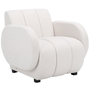 Safavieh Waylen Accent Chair - Sculptural Comfort With Curvaceous Design, Deep Seat & Cozy Boucle Fabric ACH4516A