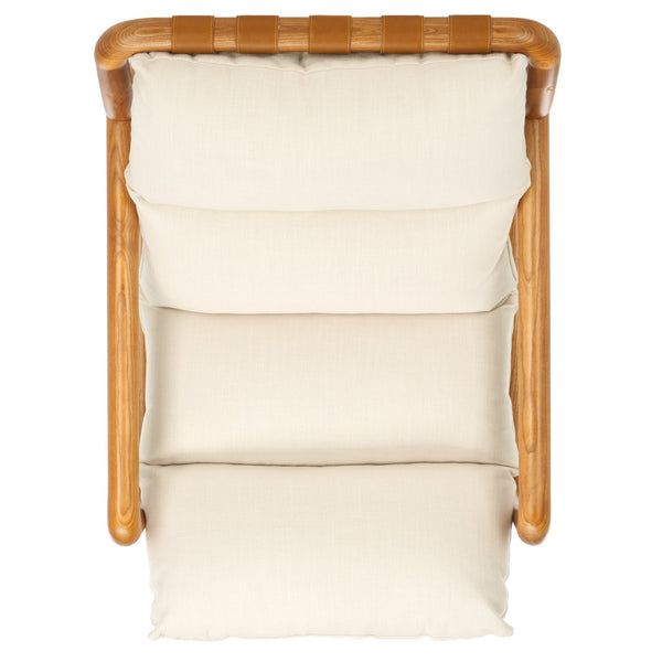 Safavieh Claxon Accent Chair - Chic Bone Upholstery & Natural Ashwood Frame For Ultimate Comfort & Style Bone ,Natural Wood ,Fabric ,Polyester Fill Ach4517a