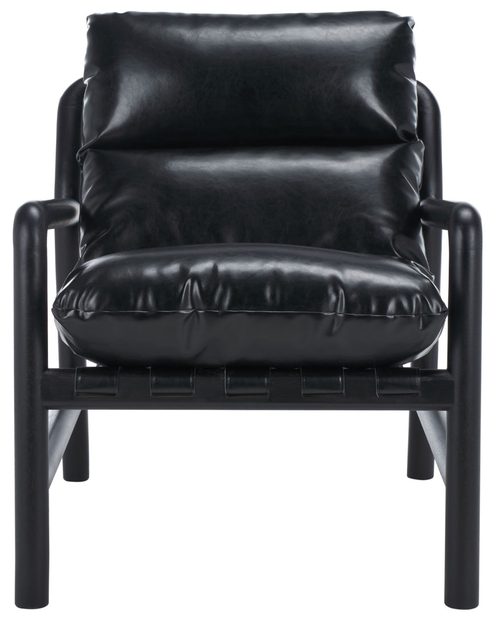 Safavieh Claxon Accent Chair - Scandinavian-Inspired Comfort With Ergonomic Design And Stain-Resistant Upholstery Black ACH4517B