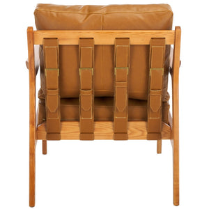 Safavieh Danisia Accent Chair - Chic Modern Comfort With Stain-Resistant Upholstery And Solid Ash Frame ACH4518A
