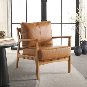 Safavieh Danisia Accent Chair - Chic Modern Comfort With Stain-Resistant Upholstery And Solid Ash Frame ACH4518A