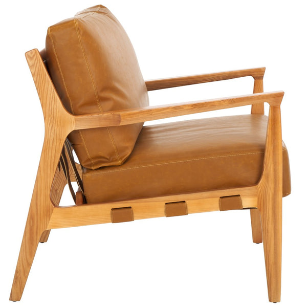 Safavieh Danisia Accent Chair - Chic Modern Comfort With Stain-Resistant Upholstery And Solid Ash Frame ACH4518A