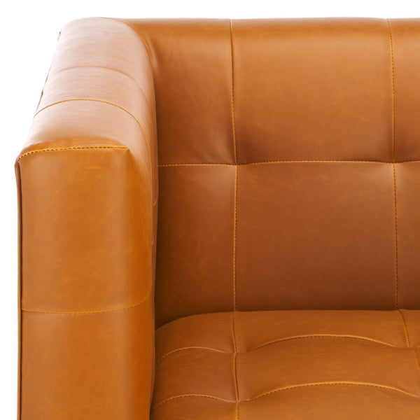 Safavieh Hamlet Swivel Accent Chair - Stylish Shelter-Back Design, Deep Seat, And Durable Performance Fabric ACH4519A