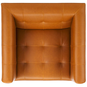 Safavieh Hamlet Swivel Accent Chair - Stylish Shelter-Back Design, Deep Seat, And Durable Performance Fabric ACH4519A
