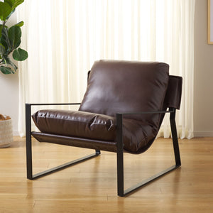 Safavieh Popham Pillow Top Accent Chair - Modern Minimalist Design With Plush Comfort For Stylish Living Spaces ACH4520A