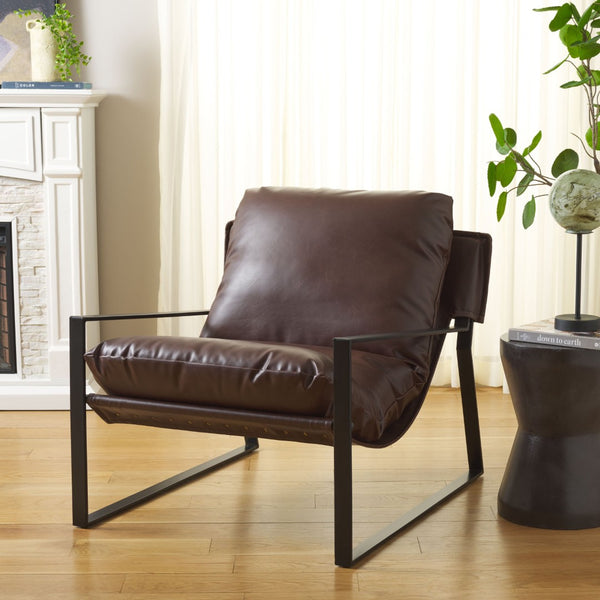 Safavieh Popham Pillow Top Accent Chair - Modern Minimalist Design With Plush Comfort For Stylish Living Spaces ACH4520A