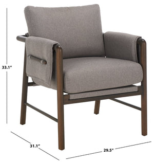 Safavieh Hezro Upholstered Accent Chair - Contemporary Comfort With Durable Design For Stylish Living Spaces ACH4526A