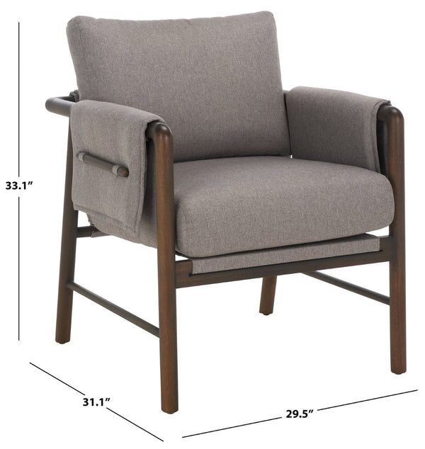 Safavieh Hezro Upholstered Accent Chair - Contemporary Comfort With Durable Design For Stylish Living Spaces ACH4526A