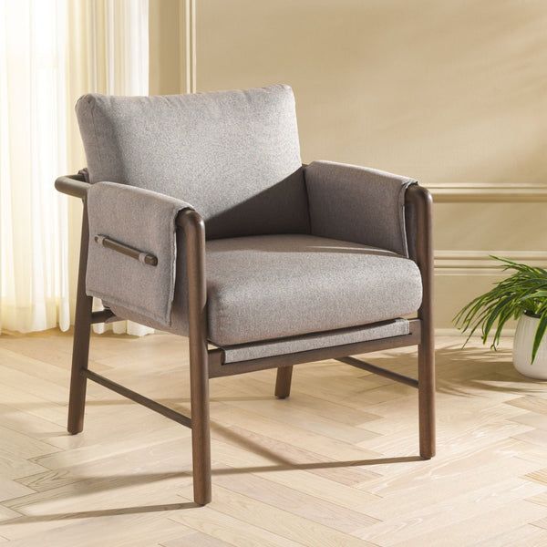 Safavieh Hezro Upholstered Accent Chair - Contemporary Comfort With Durable Design For Stylish Living Spaces ACH4526A