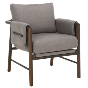 Safavieh Hezro Upholstered Accent Chair - Contemporary Comfort With Durable Design For Stylish Living Spaces ACH4526A