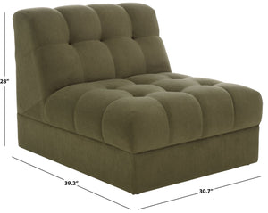 Safavieh Thane Velvet Accent Chair In Sage - Stylish, Durable Comfort For Modern & Classic Interiors ACH4527A