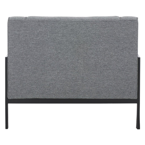 Safavieh Somerled Accent Chair - Contemporary Grey/Black Upholstered Seat For Style, Comfort & Versatility ACH4528A