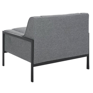Safavieh Somerled Accent Chair - Contemporary Grey/Black Upholstered Seat For Style, Comfort & Versatility ACH4528A