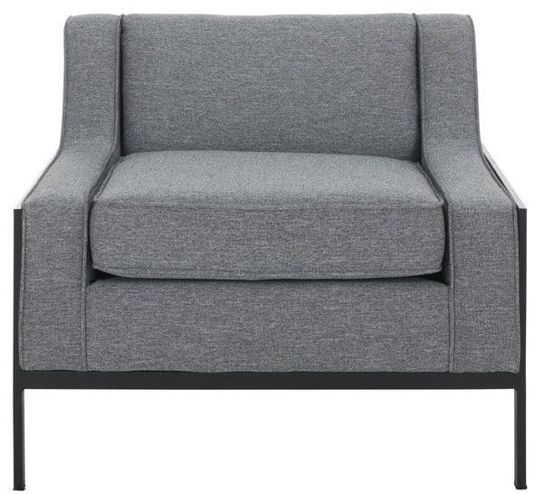 Safavieh Somerled Accent Chair - Contemporary Grey/Black Upholstered Seat For Style, Comfort & Versatility ACH4528A