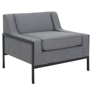 Safavieh Somerled Accent Chair - Contemporary Grey/Black Upholstered Seat For Style, Comfort & Versatility ACH4528A