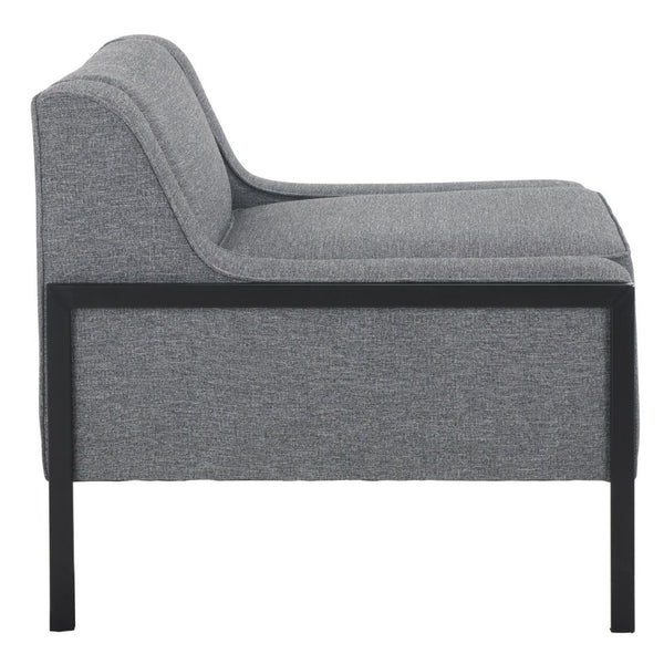 Safavieh Somerled Accent Chair - Contemporary Grey/Black Upholstered Seat For Style, Comfort & Versatility ACH4528A