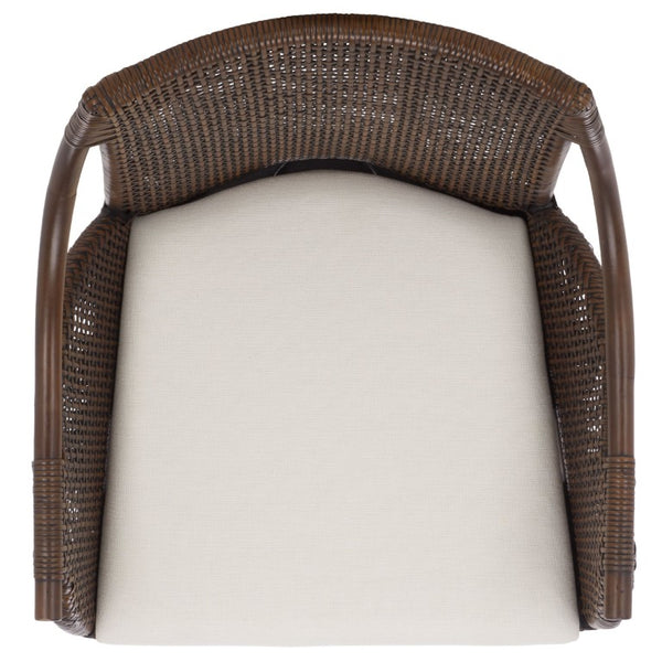 Safavieh Norita Two Tone Upholstered Accent Armchair with Black Legs for Modern Living Spaces ACH4901A