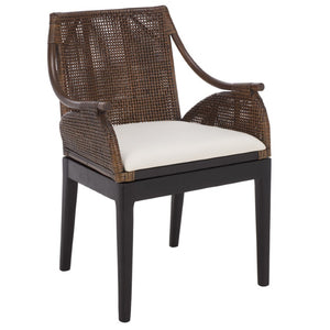 Safavieh Norita Two Tone Upholstered Accent Armchair with Black Legs for Modern Living Spaces ACH4901A
