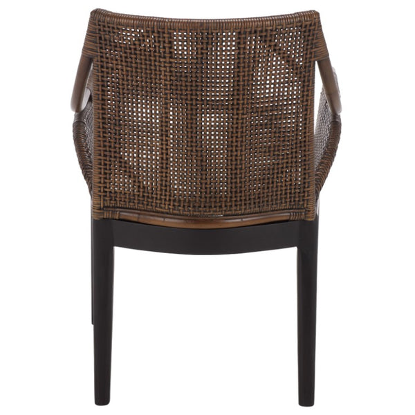 Safavieh Norita Two Tone Upholstered Accent Armchair with Black Legs for Modern Living Spaces ACH4901A