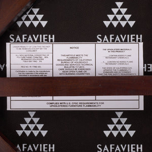 Safavieh Maro Arm Chair - Elegant Mahogany & Ivory Upholstery, Coastal Design For Living Rooms & More ACH4905A