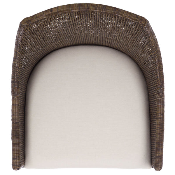 Safavieh Maro Arm Chair - Elegant Mahogany & Ivory Upholstery, Coastal Design For Living Rooms & More ACH4905A