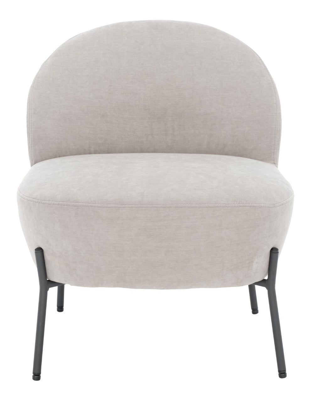 Safavieh Brax Petite Slipper Chair - Luxurious Mid-Century Accent For Small Spaces With Elegant Comfort And Style Light Grey / Black ACH5101B
