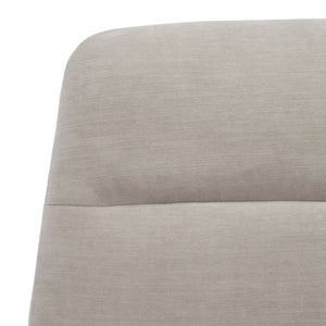 Safavieh Bridger Mid-Century Modern Accent Chair In Light Grey Velvet With Stylish Black Metal Legs ACH5103A