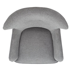 Safavieh Geonna Upholstered Arm Chair - Luxurious Velvet Wingback Design With Swivel Base For Modern Comfort Medium Grey / Black ACH5107A