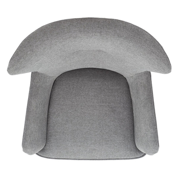 Safavieh Geonna Upholstered Arm Chair - Luxurious Velvet Wingback Design With Swivel Base For Modern Comfort Medium Grey / Black ACH5107A