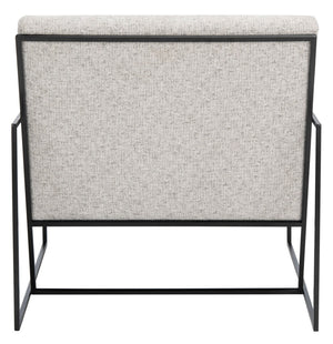 Safavieh Atheris Arm Chair - Luxe Minimalist Design With Plush Comfort For Modern Living Spaces And Offices Light Grey / Black Legs ACH5200A