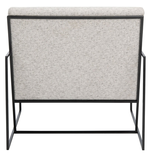 Safavieh Atheris Arm Chair - Luxe Minimalist Design With Plush Comfort For Modern Living Spaces And Offices Light Grey / Black Legs ACH5200A