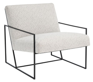 Safavieh Atheris Arm Chair - Luxe Minimalist Design With Plush Comfort For Modern Living Spaces And Offices Light Grey / Black Legs ACH5200A