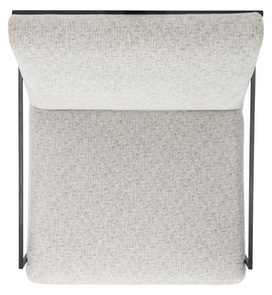 Safavieh Atheris Arm Chair - Luxe Minimalist Design With Plush Comfort For Modern Living Spaces And Offices Light Grey / Black Legs ACH5200A
