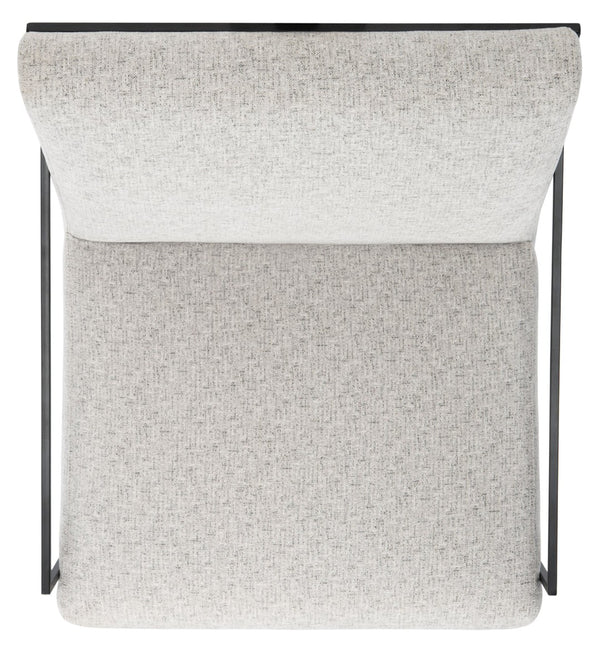 Safavieh Atheris Arm Chair - Luxe Minimalist Design With Plush Comfort For Modern Living Spaces And Offices Light Grey / Black Legs ACH5200A