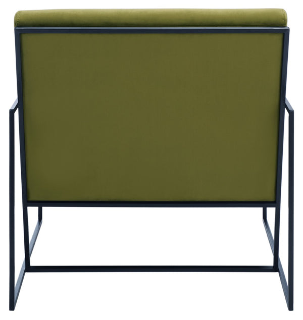 Safavieh Atheris Arm Chair - Luxe Minimalist Design With Plush Comfort For Modern Living Spaces And Offices Green / Black ACH5200B