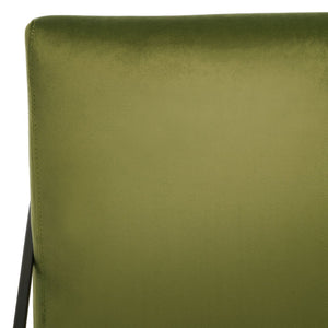 Safavieh Atheris Arm Chair - Luxe Minimalist Design With Plush Comfort For Modern Living Spaces And Offices Green / Black ACH5200B