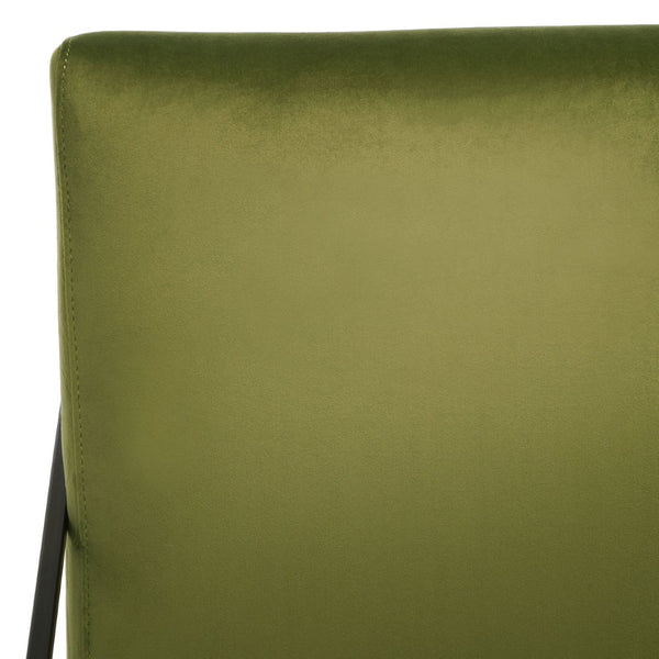 Safavieh Atheris Arm Chair - Luxe Minimalist Design With Plush Comfort For Modern Living Spaces And Offices Green / Black ACH5200B