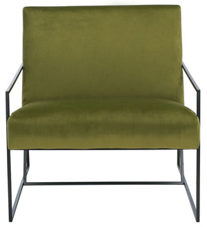 Safavieh Atheris Arm Chair - Luxe Minimalist Design With Plush Comfort For Modern Living Spaces And Offices Green / Black ACH5200B