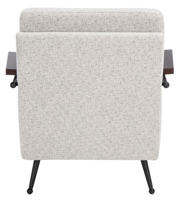 Safavieh Lohan Arm Chair – Modern Minimalist Design With Plush Grey Cushions For Luxurious Comfort & Style ACH5201A