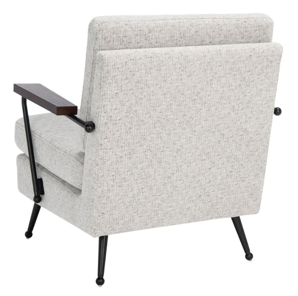 Safavieh Lohan Arm Chair – Modern Minimalist Design With Plush Grey Cushions For Luxurious Comfort & Style ACH5201A