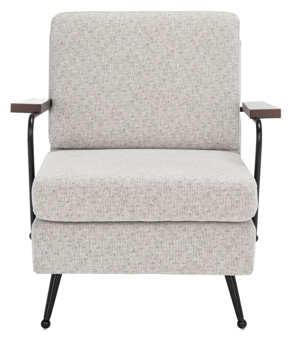 Safavieh Lohan Arm Chair – Modern Minimalist Design With Plush Grey Cushions For Luxurious Comfort & Style ACH5201A