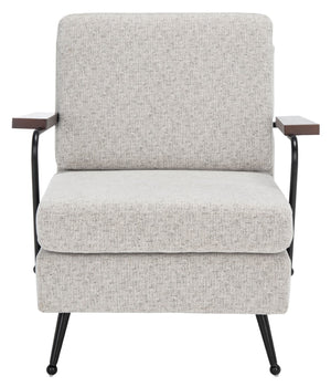 Safavieh Lohan Arm Chair – Modern Minimalist Design With Plush Grey Cushions For Luxurious Comfort & Style ACH5201A
