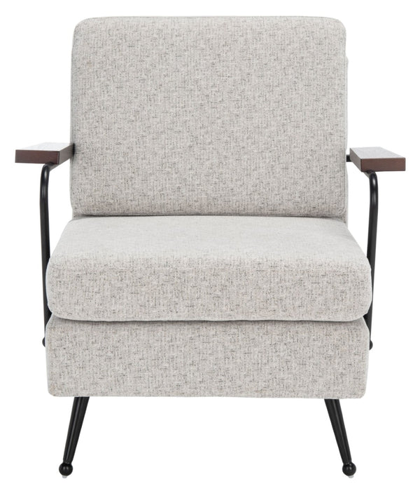 Safavieh Lohan Arm Chair – Modern Minimalist Design With Plush Grey Cushions For Luxurious Comfort & Style ACH5201A