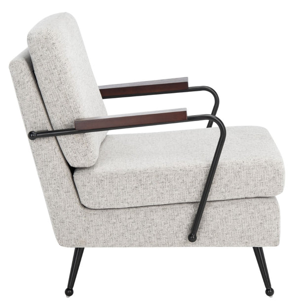 Safavieh Lohan Arm Chair – Modern Minimalist Design With Plush Grey Cushions For Luxurious Comfort & Style ACH5201A