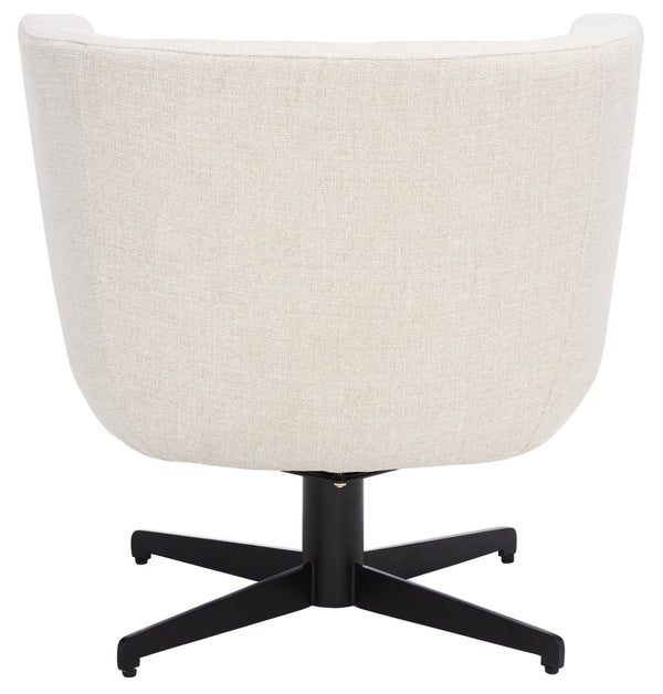 Safavieh Wexler Accent Chair - Chic Tub-Style Design With Soft Upholstery For Cozy Elegance In Any Space Cream / Black ACH5202A