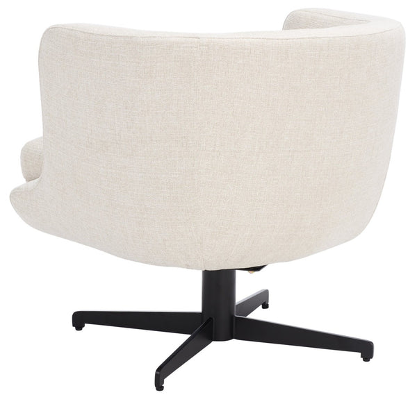 Safavieh Wexler Accent Chair - Chic Tub-Style Design With Soft Upholstery For Cozy Elegance In Any Space Cream / Black ACH5202A