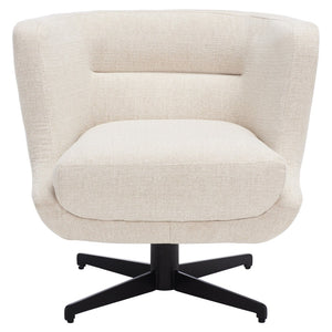 Safavieh Wexler Accent Chair - Chic Tub-Style Design With Soft Upholstery For Cozy Elegance In Any Space Cream / Black ACH5202A