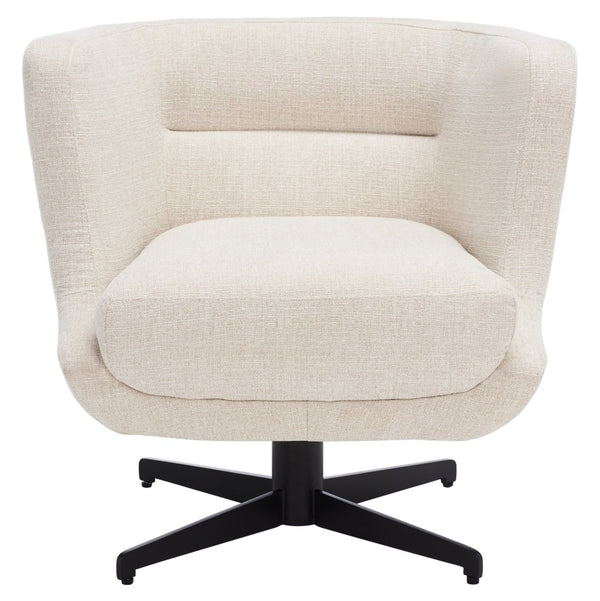 Safavieh Wexler Accent Chair - Chic Tub-Style Design With Soft Upholstery For Cozy Elegance In Any Space Cream / Black ACH5202A